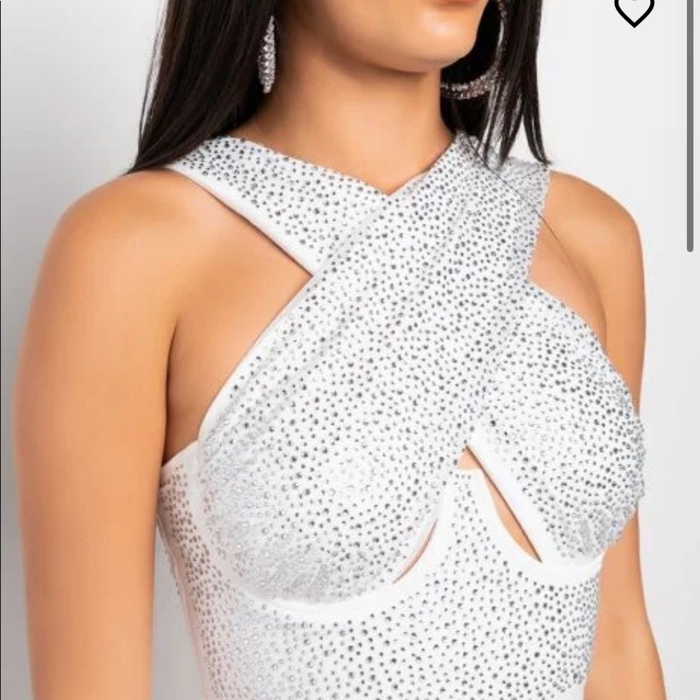 Rhinestone mini dress
